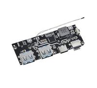 Zgehnao Módulo de placa convertidora de carga rápida, fuente de alimentación bidireccional con 5 puertos USB QC4 PD3.0 Soporte de salida de entrada