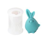 Zgehnao Moldes de arcilla de yeso para hornear, manualidades, moldes de jabón hechos a mano, diseño de conejos de dibujos animados