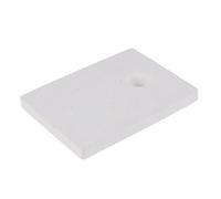 Zgehnao Piedra de arcilla refractaria, resistente a altas temperaturas, para hacer joyas, ladrillo aislante portátil con agujero redondo para manualidades