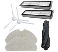 Zgehnao Piezas de repuesto para robot, accesorios de cepillos laterales, cepillo de filtro, almohadilla de fregona para aspiradora D10S