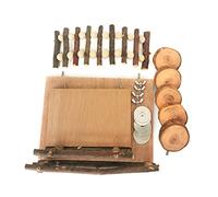 Zgehnao Plataforma de madera para hámster, juego de puente de escalera de escalada de animales pequeños para hámsters enanos y deslizadores de azúcar