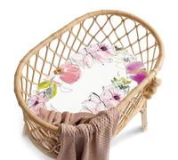 Zgehnao Sábana bajera ajustable para moisés para recién nacidos, cambiador, cómoda, bonita funda de colchón