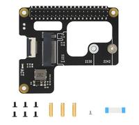 Zgehnao Solución de almacenamiento conveniente y rápida X1100 PCIE de 2.5 pulgadas a M.2 NVME SSD placa de expansión dura para 5