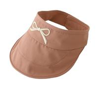Zgehnao Sombrero de ala ancha para niños, sombrero vacío de secado rápido para exteriores, sombrero de sol ajustable con lazo bordado decorativo, De Color Rosa Oscuro, 5-6