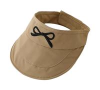 Zgehnao Sombrero de ala ancha para niños, sombrero vacío de secado rápido para exteriores, sombrero de sol ajustable con lazo bordado, decorativo, color caqui