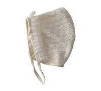 Zgehnao Sombrero de ala ancha para recién nacido, para días calurosos, para exteriores, de encaje, ajustable, tamaño de la cabeza, sombrero de sol con bordado floral para fotografía