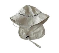 Zgehnao Sombrero de pescador de secado rápido para niños, para deportes al aire libre, sombrero de pescador con cuello para niños, para días calurosos, primavera, resistente al sol, beige, 5-8