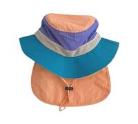 Zgehnao - Sombrero de pescador plegable con solapa para el cuello, secado rápido al aire libre, día caliente, primavera, sombrero de pescador plegable a prueba de sol para niños