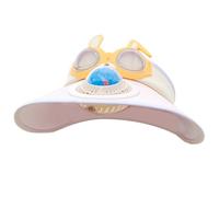 Zgehnao Sombrero de sol, sombrero de ventilador de velocidad ajustable para niña y niño, sombrero de protección solar de dibujos animados, sombrero de ventilador de enfriamiento con alas extendidas