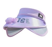 Zgehnao Sombrero de sol, sombrero de ventilador de velocidad ajustable para niña y niño, sombrero de protección solar para niños, sombrero de ventilador refrescante con alas extendidas, Morado (, 5-6