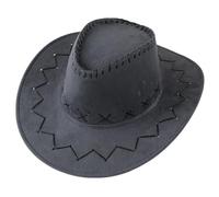 Zgehnao - Sombrero de vaquera transpirable, color liso, para adultos, niños, resistente al desgaste, color liso, para niños, para exteriores, a prueba de sol, Gris, versión para adultos, 5-7