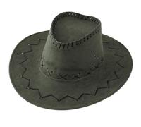 Zgehnao Sombrero de vaqueras transpirable de color liso para adultos y niños, resistente al desgaste, sombrero de vaqueras para niños, para exteriores, resistente al sol, Verde militar, modelo