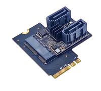 Zgehnao Tarjeta adaptadora de disco duro SATA3.0 para SATA3.0, chip JMB582, llave A + E WIFI M.2 a tarjeta convertidora PCI-E3.0