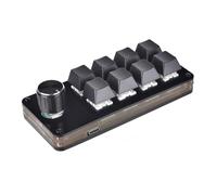 Zgehnao Teclado mecánico macro de 8 teclas, teclado macro programable profesional para juegos