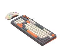 Zgehnao Teclado portátil de alambre de película fina compatible con múltiples sistemas para diseño ergonómico y teclado de iluminación ARGB