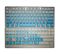 Zgehnao Teclas de sublimación de tinta, letras grabadas en la parte superior/lateral, degradados, teclas de color, 125 teclas para teclados mecánicos