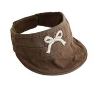 Zgehnao Tocado para adultos, sombrero de sol para bebés, niñas, de algodón, transpirable, para guardería, gorro de cubo para bebé, color marrón