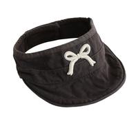 Zgehnao Tocado para adultos, sombrero de sol para bebés, niñas, de algodón, transpirable, para guardería, gorro de cubo para bebé y niña, gris oscuro, 5-6