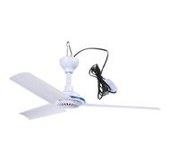 Zgehnao Ventilador de techo pequeño USB de 19.6 pulgadas, USB, 5 V, 6 W, silencioso, camping, exterior, cenador, dormitorio, para senderismo, tienda de campaña