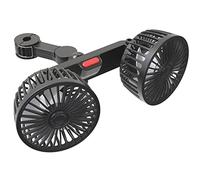 Zgehnao - Ventilador USB de refrigeración para coche, doble cabeza, 5 V, 10 W, asiento trasero, ventilador de circulación de aire, asiento trasero, SUV, vehículo