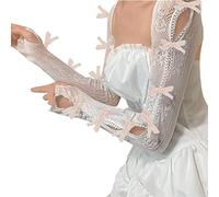 Zgehnao Y2K - Mangas de brazos, guantes largos sin dedos, mangas de encaje, mangas de brazo, mangas de brazo, mangas de brazo, brazos desgastados