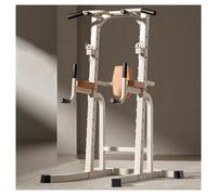 ZGFHNY Power Tower, Estación de Inmersión, Soporte para Barra, Press de banca, Altura Ajustable, Equipo de Entrenamiento de Fuerza Multifuncional para el Gimnasio en casa(White)