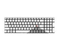 ZGGOZDH Teclado retroiluminado para HP Pavilion 15-DA CX DB DX DR 250 G7 255 256 CN CS CR CW 17-by 17-CA(RU Silver Backlit)