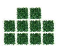 Zghhc 10 Piezas De Plantas Artificiales, Césped, Panel De Pared, Seto, Protección, Decoración Verde, Valla De Privacidad, Pantalla para Boda En Patio Trasero