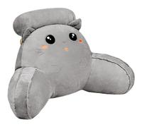 Zghhc Almohada De Lectura para Cama, Suave Y Esponjosa Almohada De Descanso para La Espalda con Brazos Y Reposacabezas Desmontable, Lindo Gato, Respaldo para Sofá Cama para Adultos Y Niños