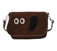 Zghhc Bolso Bandolera con Forma De Perrito Salchicha, De Ante, para Mujer. Bolso De Hombro Sencillo, Estilo Casual, Ideal para Otoño E Invierno.