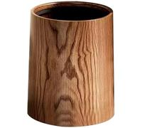 Zghhc Cubo De Basura De Grano De Madera, Contenedor De Basura Doméstico Moderno, Cubo De Basura Portátil para Cocina, Habitación, Oficina, Lavandería Y Baño