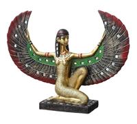 Zghhc Estatua del Rey Faraón Egipcio Antiguo, Escultura De Resina De Diosa Egipcia ISIS, Adornos De Esfinge Egipcia para Decoración del Hogar Y Oficina