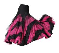 Zghhc Falda De Baile De Salón para Mujer Falda Larga Española Falda De Baile De Vals Flamenco Vestido De Baile De Swing Grande Clásico Traje De Baile para Mujer