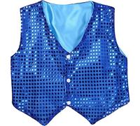 Zghhc Ropa De Lentejuelas Brillantes para Niños, Trajes De Espectáculo Navideño para Niños Y Estudiantes, Chaleco De Baile De Escenario De Jazz Y Hip-Hop, Ropa De Baile para Fiesta