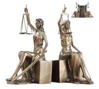 Zghhc Sujetalibros 1 Par De Estatuas De Justicia Romana Decoración Sujetalibros Estatuilla De Bronce Esculturas De Escritorio para Biblioteca Estudio Oficina