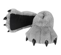 Zghhc Zapatos con Garra De Oso De Peluche, Pantuflas con Forma De Pata De Animal De Dibujos Animados, Zapatillas De Felpa De Invierno, Zapatillas De Casa Cálidas para Interiores, Zapatillas De Piel