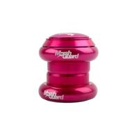 ZGHNASHUN ArañAs para Bicicletas MTB Bicicleta de Carretera Auriculares BMX 34MM CNC 28,6mm Tubo Recto Horquilla vástago dirección Interna 2 rodamientos Tapa Superior sellada(Rose Red)