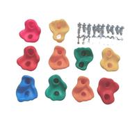 ZGHQHCDRH 10 Juguetes de plástico for niños, Juegos Pared, Piedras Escalada, Exterior, Deportivos for Marco Soporte(Color 4)