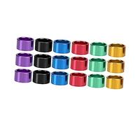 ZGHQHCDRH 18 Anillos Coloridos de Aluminio for Patas de pájaros, for Palomas, Loros, Pollos, Patos y Aves de Corral, Bandas de identificación for una fácil identificación