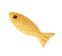 ZGHQHCDRH 2 Piezas de Juguetes de algodón PP for Gatos, Peces, Gatitos y Gatos jóvenes, Esfuerzo físico, molienda de Dientes, Suministros for Mascotas(Yellow)