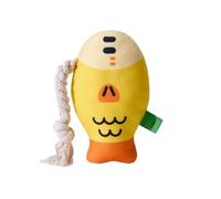 ZGHQHCDRH 2 Piezas de Juguetes for Perros Que Hacen Sonido, pez de Cabeza Gorda simulado rechinando y limpiando los Dientes(Yellow Fish)