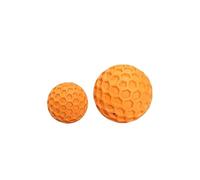 ZGHQHCDRH 2 Piezas de Juguetes interactivos for Perros Que alivian el aburrimiento y el Placer Personal con Bolas de Panal Que Pueden producir(Orange,L)