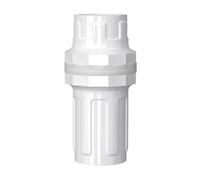ZGHQHCDRH 2 Uds Conector De Acuario De PVC De Plástico Blanco 20 25 32 40 50MM Accesorios De Drenaje Superior E Inferior For El, Dos Juntas De Sellado(20mm)