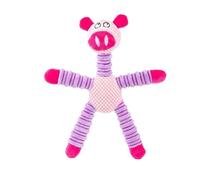 ZGHQHCDRH 3 Piezas de Juguetes for Perros, Juguetes de Personajes Grandes Resistentes a mordeduras, Osos Elefante, Cerdos, Juguetes con Sonido de Animales(Pig)