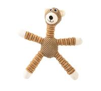 ZGHQHCDRH 3 Piezas de Juguetes for Perros, Juguetes de Personajes Grandes Resistentes a mordeduras, Osos Elefante, Cerdos, Juguetes con Sonido de Animales(Brown Bear)