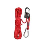 ZGHQHCDRH 4 Piezas de ajustadores de Cuerda de Viento sin Nudos autoblocantes for toldo de Tienda de campaña, tensores de Cuerda Sueltos con un Solo presionar for Acampar al Aire Libre(Red,S)