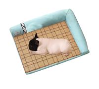 ZGHQHCDRH Almohadilla refrescante para Mascotas, Almohadilla refrescante for Gatos | Lavable for Mascotas, tapete extraíble for, Almohadilla for(Four Green Corners s)