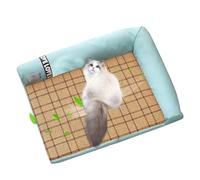 ZGHQHCDRH Almohadilla refrescante para Mascotas, Almohadilla refrescante for Gatos | Lavable for Mascotas, tapete extraíble for, Almohadilla for(Four Corners Green m)