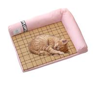 ZGHQHCDRH Almohadilla refrescante para Mascotas, Almohadilla refrescante for Gatos | Lavable for Mascotas, tapete extraíble for, Almohadilla for(Four Pink Corners)