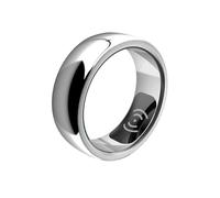 ZGHQHCDRH Anillo de Salud Inteligente, monitoreo Salud en Tiempo Real (presión Arterial, Temperatura, sueño), podómetro preciso, análisis Datos para Bienestar, Uso Diario.(Silver,20#)